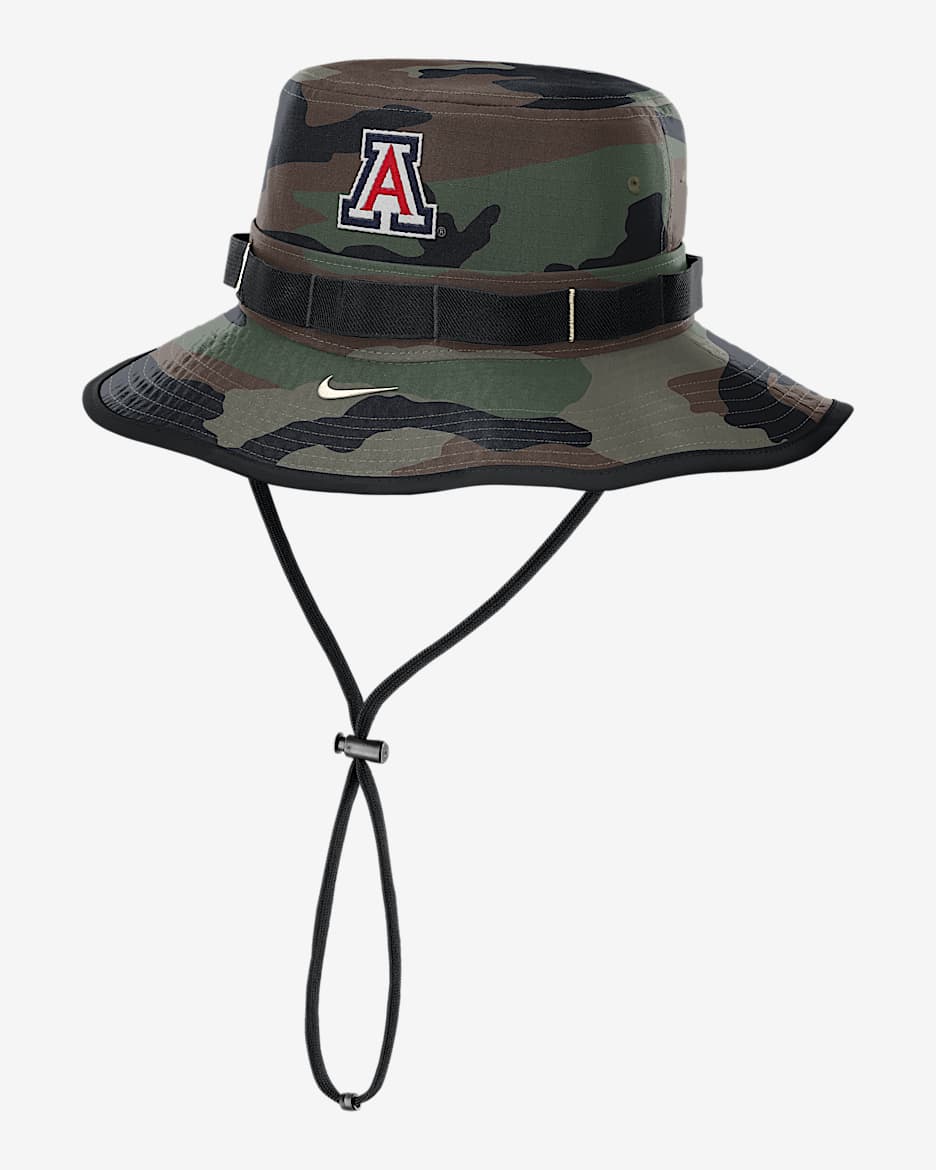 Arizona 2025 Military Appreciation Boonie Men's Nike Dri-FIT College Bucket Hat - Olive
