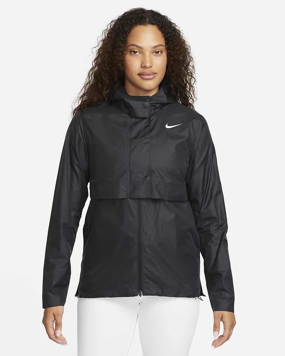 Casaco de golfe Nike Tour Repel para mulher - Preto/Branco