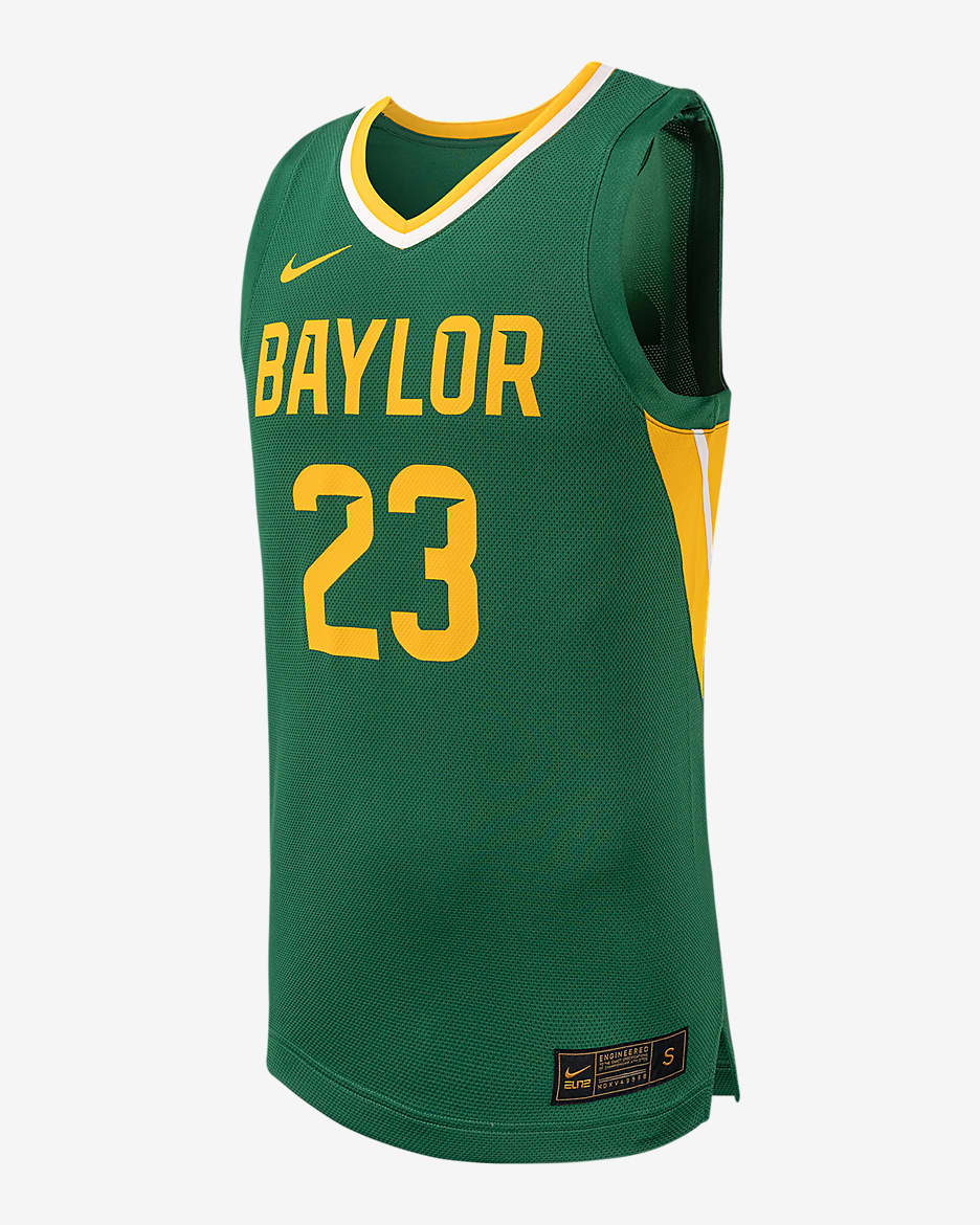 Jersey de básquetbol universitario Nike Replica para hombre Baylor - Verde desfiladero