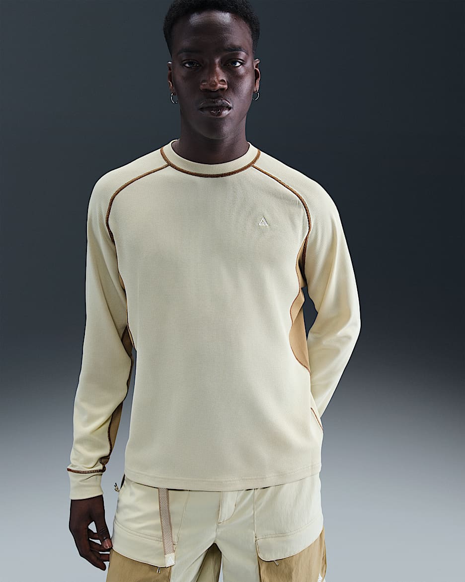 Nike ACG "Chinati" Men's Dri-FIT ADV Long-Sleeve Top - Light Khaki/Parachute Beige/Mosswood Brown/Summit White