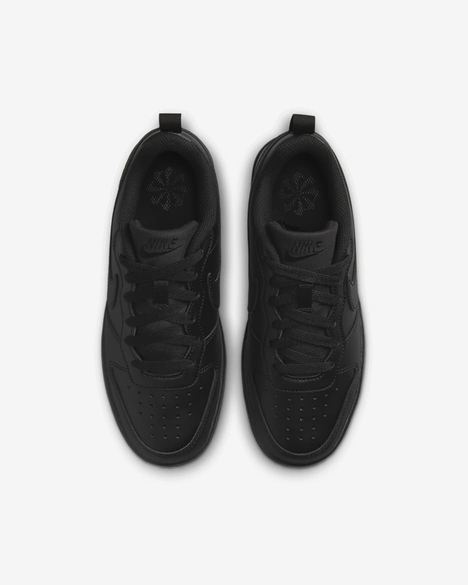 Chaussure Nike Court Borough Low Recraft pour ado - Noir/Noir/Noir