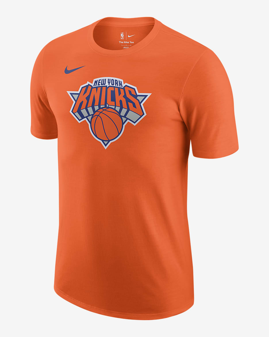 Playera Nike de la NBA para hombre New York Knicks Essential - Naranja brillante