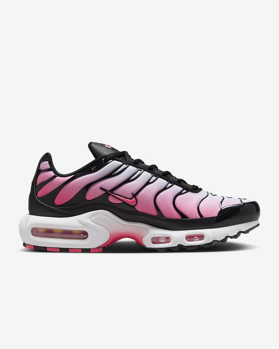 Calzado para mujer Nike Air Max Plus - Negro/Blanco/Ponche cálido