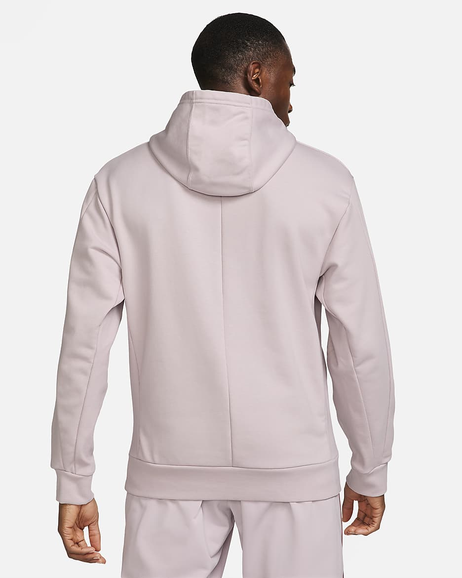 Sweat à capuche de tennis en tissu Fleece NikeCourt pour Homme - Platinum Violet/Barely Volt