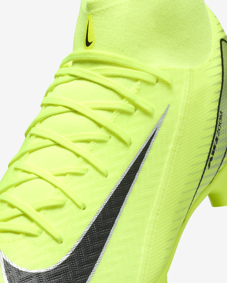 Nike Mercurial Superfly 10 Academy SG-Pro High-Top Football Boot - Volt/Black