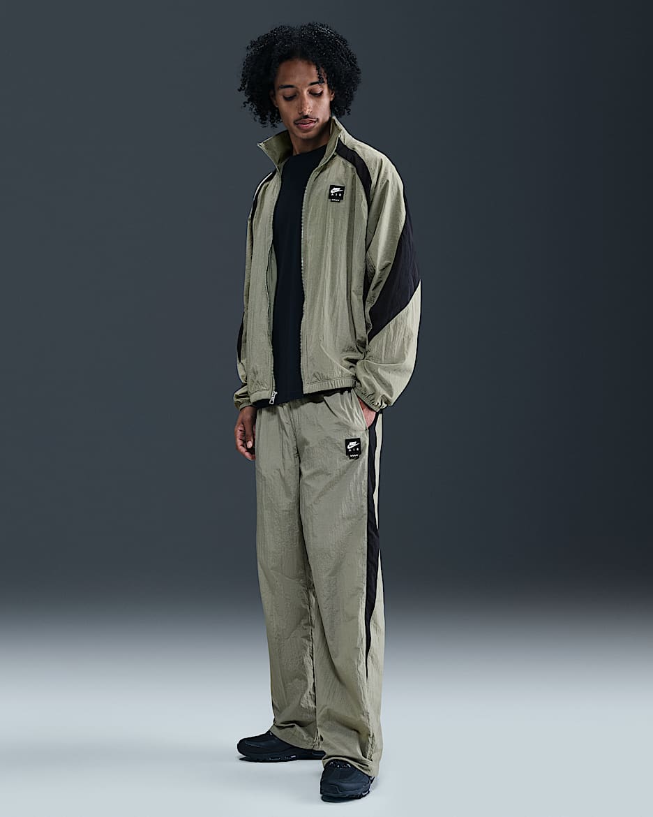 Nike Air Men's Woven Track Pants - Light Army/Black/Black
