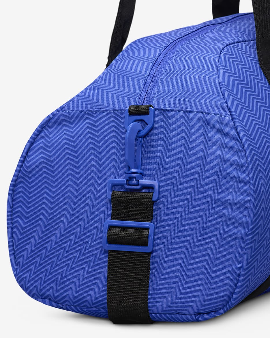 Nike Gym Club duffelbag til dame (24 L) - Hyper Royal/Svart/Light Laser Orange