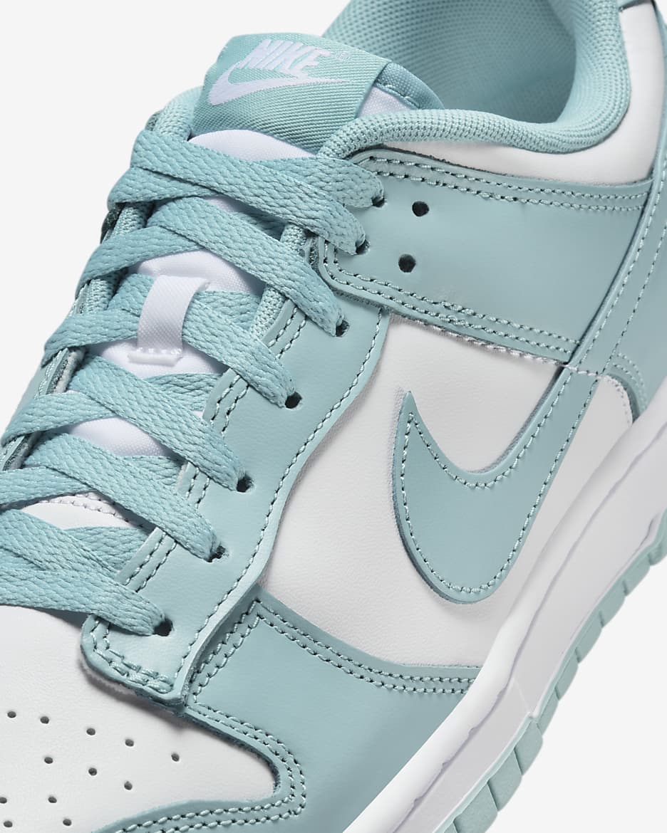 Chaussures Nike Dunk Low Retro pour homme - Blanc/Denim Turquoise