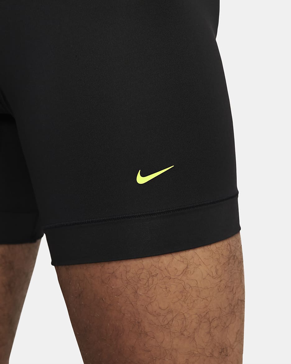 Nike Dri-FIT Ultra-Stretch Micro Men's Boxer Briefs (3-Pack) - Black