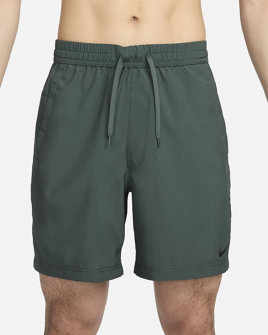 Nike Dri-FIT Form Men's 18cm (approx.) Unlined Versatile Shorts - Vintage Green/Black