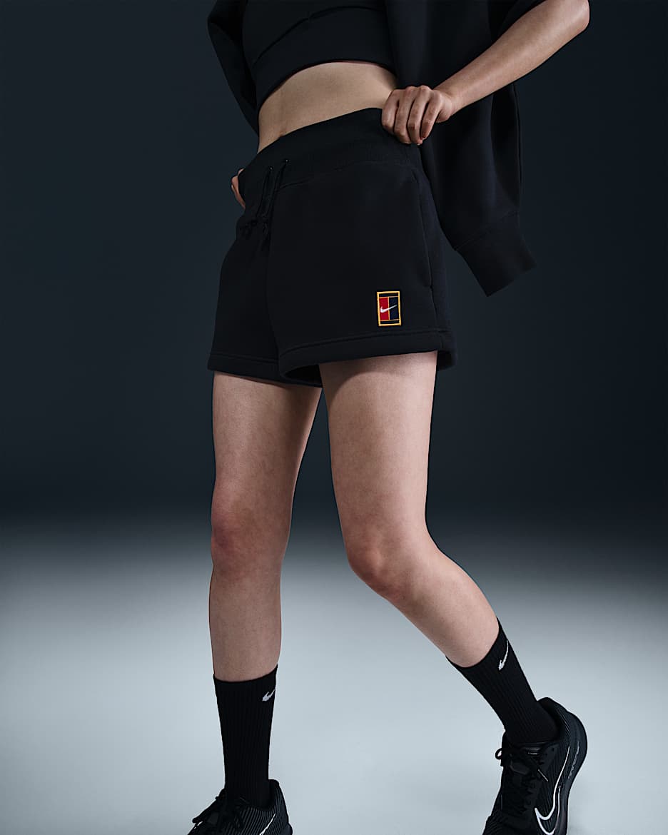 NikeCourt Phoenix Fleece Women's High-Waisted Loose Shorts