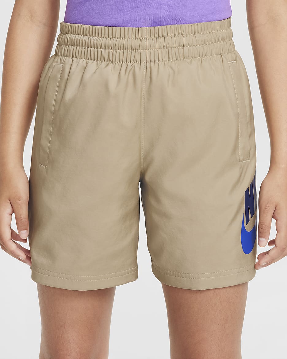 Nike Sportswear Older Kids' Woven Shorts - Khaki