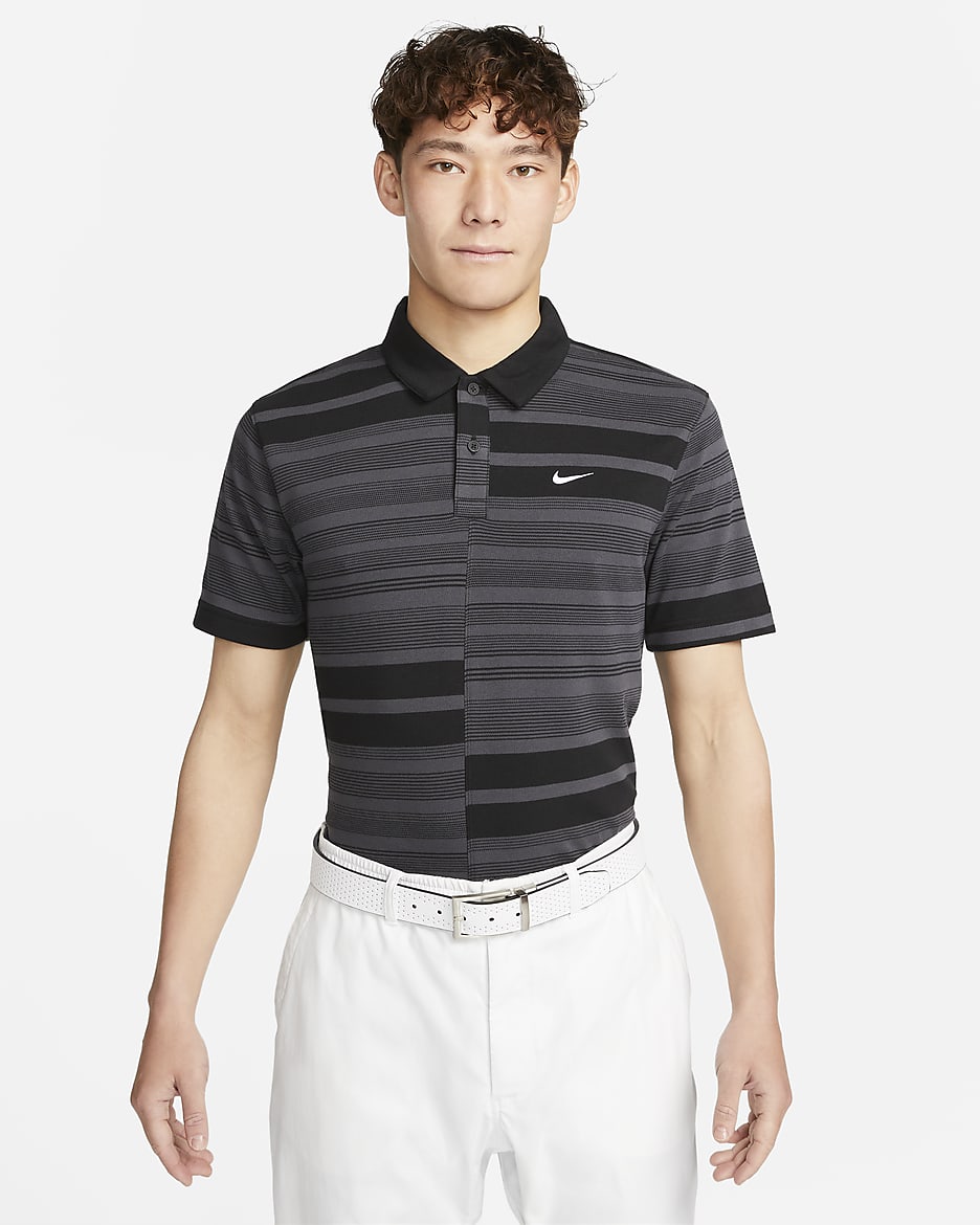 Nike Dri-FIT Unscripted Men's Golf Polo - Black/Anthracite/White