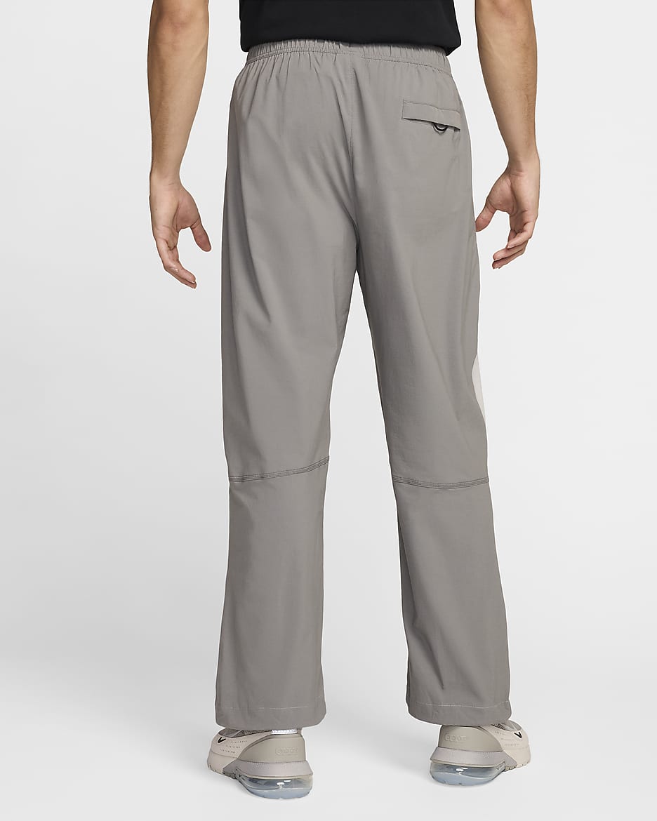 Nike Tech Pantalón oversize de tejido Woven - Hombre - Flat Pewter/Light Iron Ore/Negro