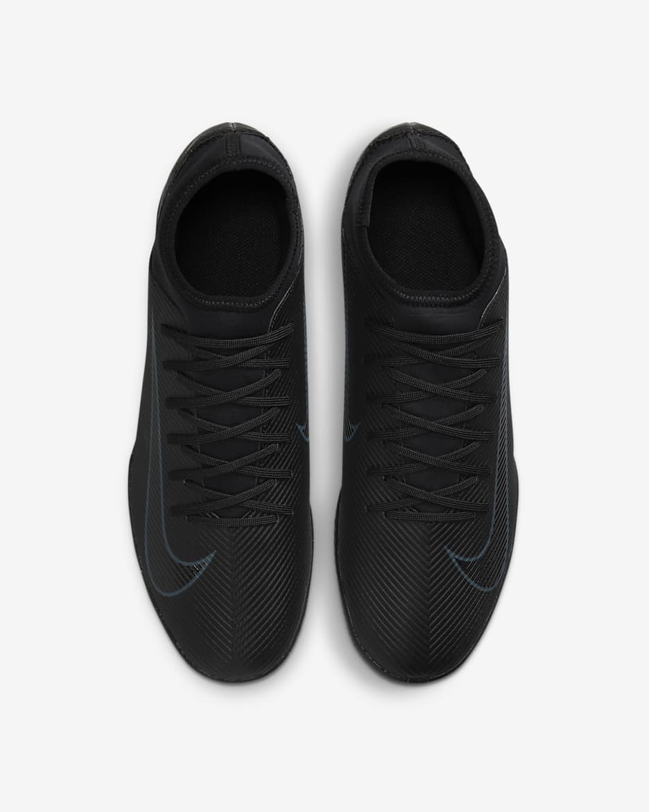 Chaussure de foot en salle montante Nike Mercurial Superfly 10 Club - Noir/Deep Jungle/Noir