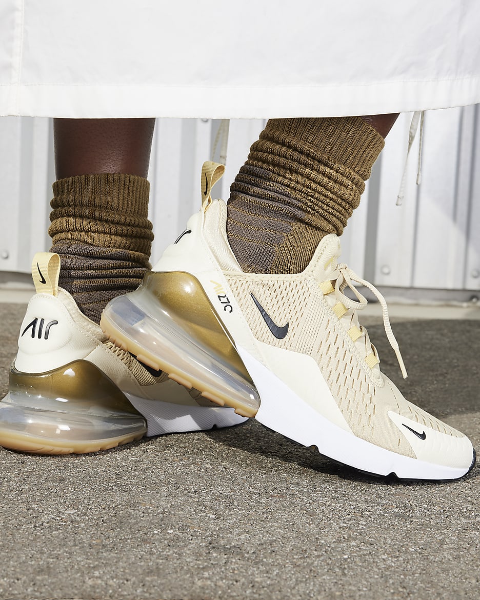 Nike Air Max 270 Women's Shoes - Team Gold/Saturn Gold/Metallic Gold/Black