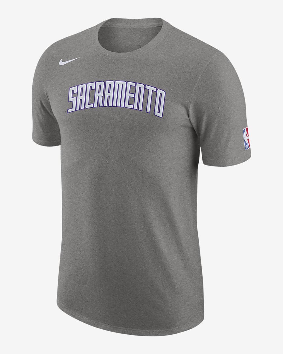Sacramento Kings City Edition Men's Nike NBA Logo T-Shirt - Dark Grey Heather
