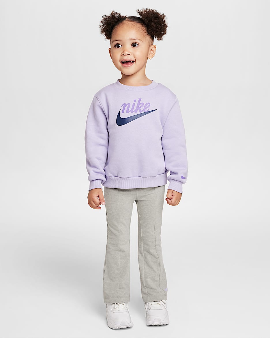 Conjunto de leggings de dos piezas infantil Nike New Impressions - Gris oscuro jaspeado
