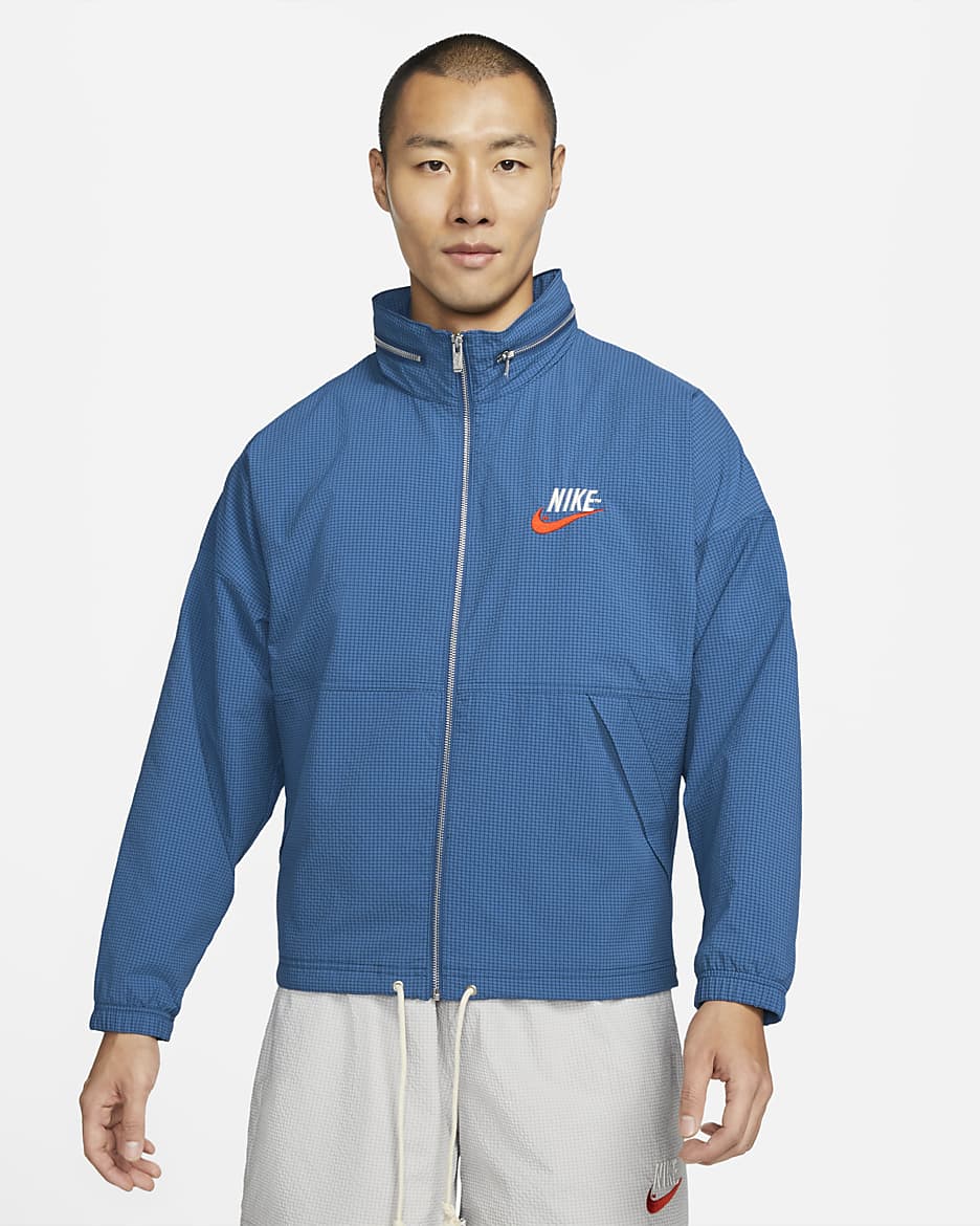 Nike Sportswear 男款內裡梭織外套 - Dark Marina Blue