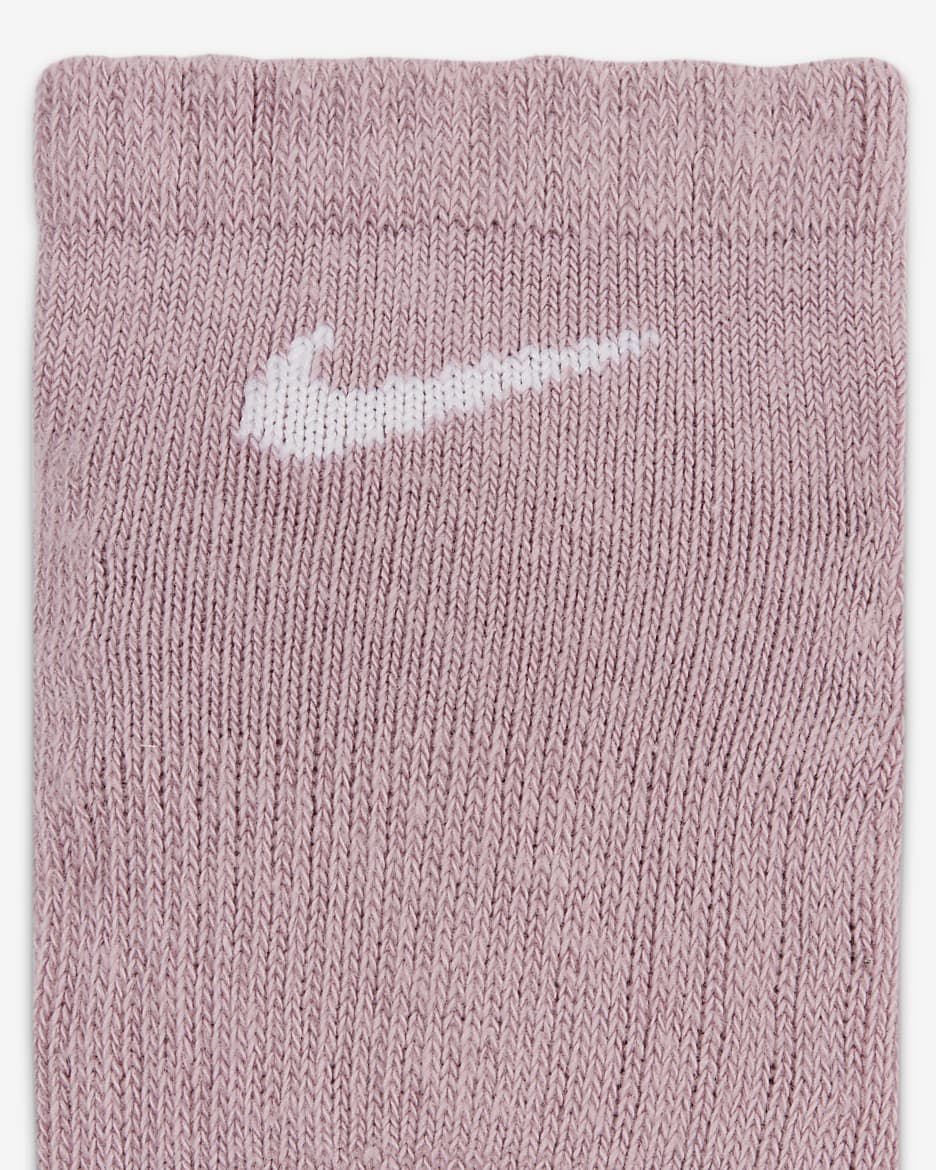 Calcetines invisibles para niños talla pequeña (6 pares) Nike Dri-FIT - Sal rosa