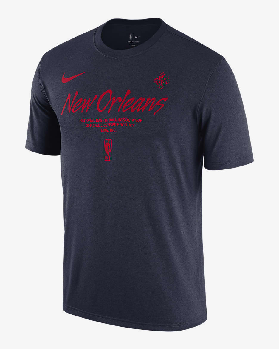 Playera Nike de la NBA para hombre New Orleans Pelicans Essential - Azul marino universitario
