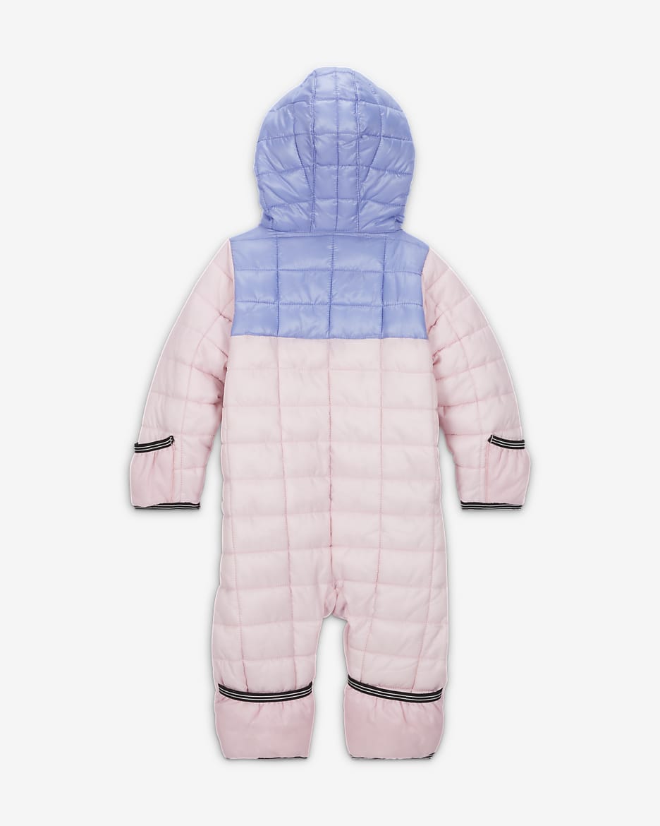 Nike Baby (0–12M) Colour-Block Snowsuit - Pink Foam