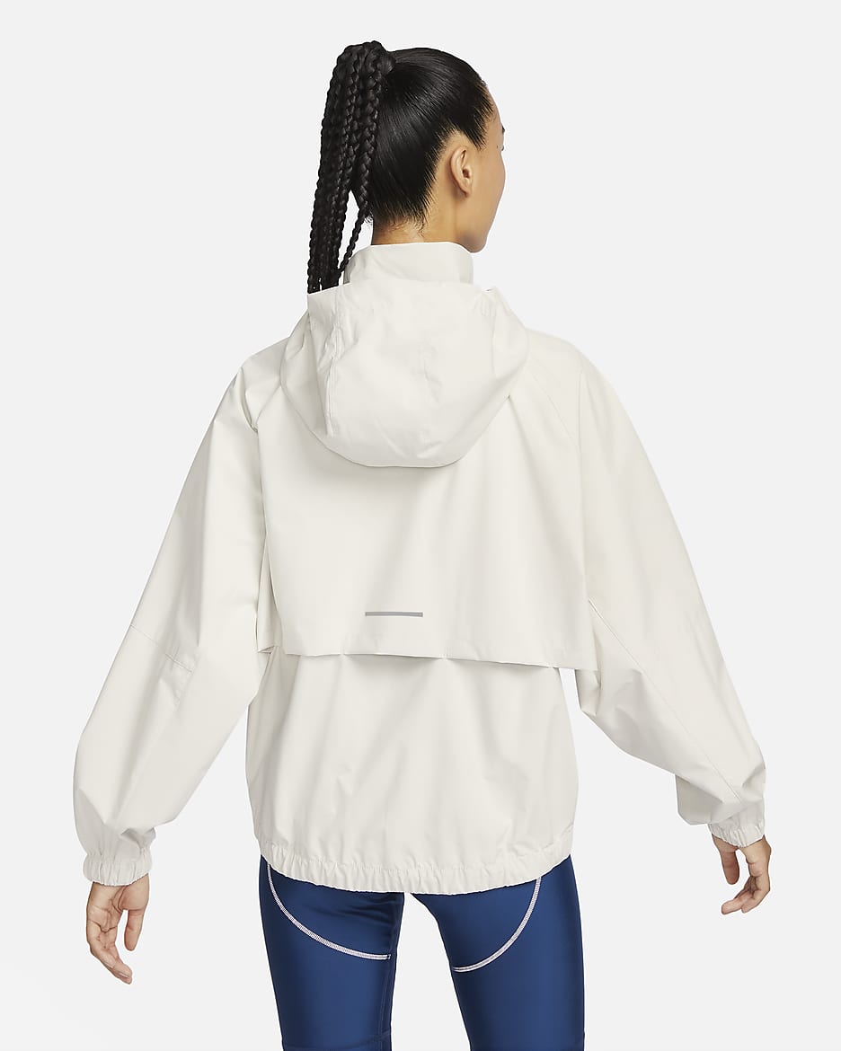 Nike Storm-FIT Swift Women's Running Jacket - Pale Ivory/Black