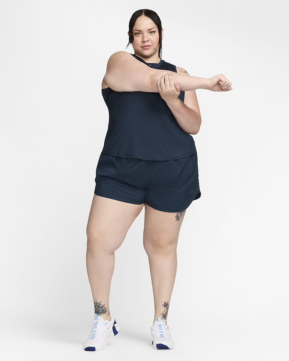 Nike One Classic Women's Dri-FIT Tank Top (Plus Size) - Armory Navy/Black