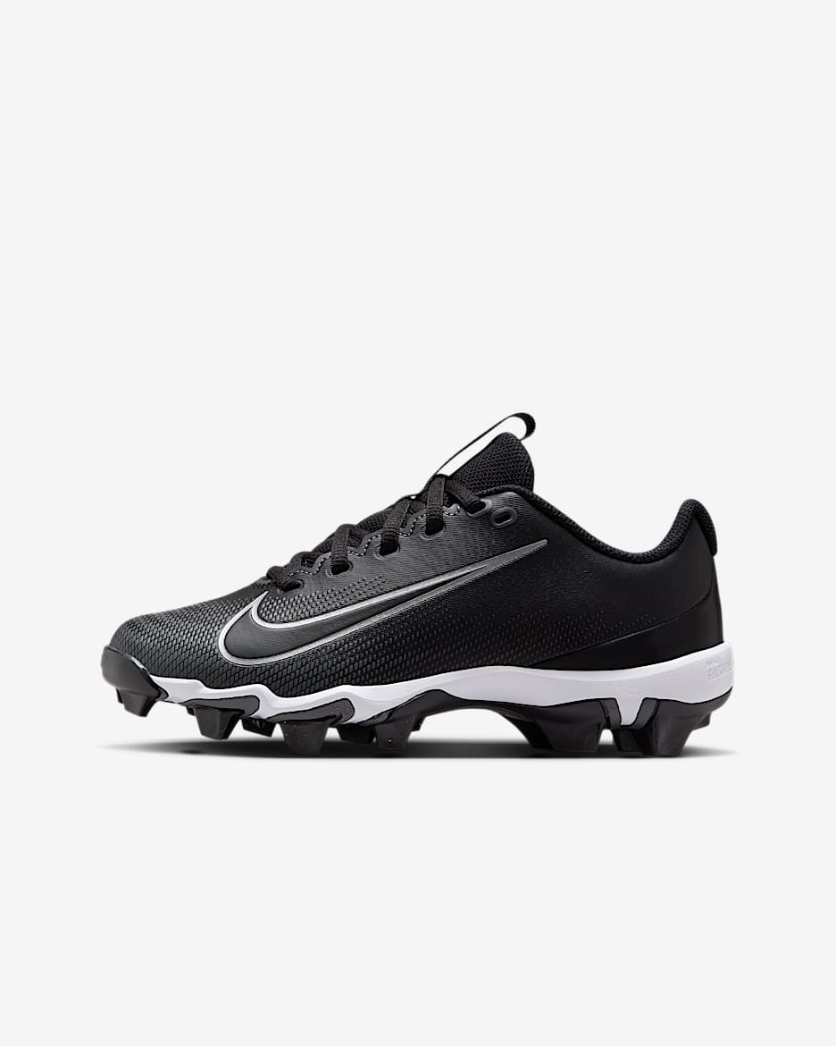 Tacos de fútbol para niños grandes Nike Vapor Shark 3 - Negro/Gris oscuro/Blanco/Negro