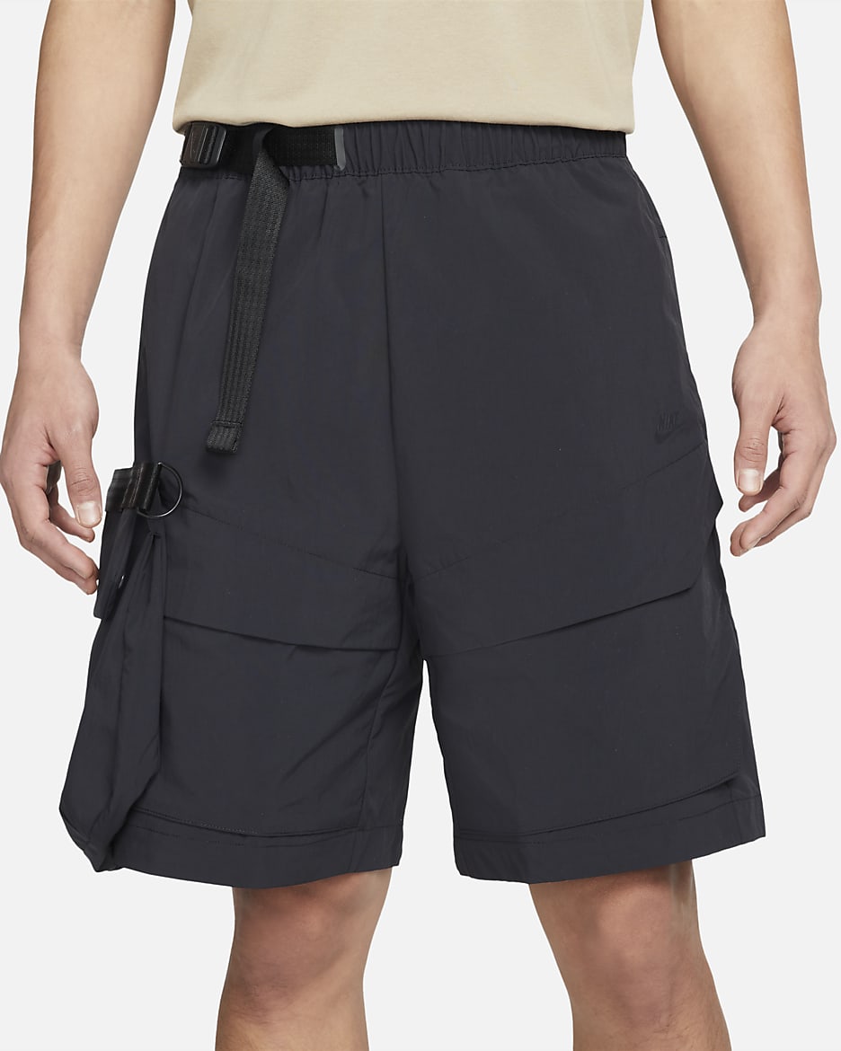 Nike Sportswear Tech Pack Men's Woven Unlined Cargo Shorts - Black/Black