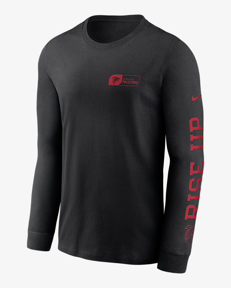 Atlanta Falcons All Out Men's Nike NFL Long-Sleeve T-Shirt - Black