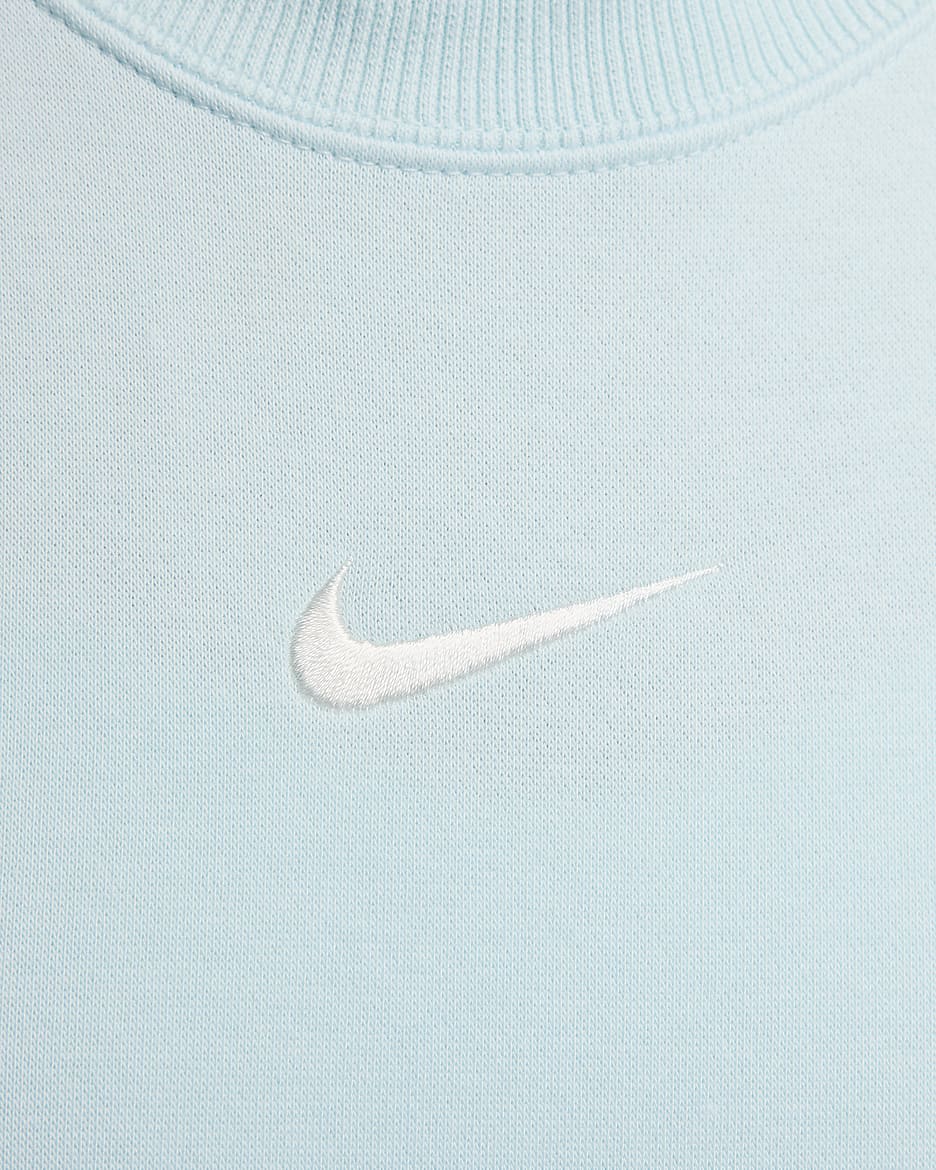 Sweat à col ras-du-cou Nike Sportswear Phoenix Fleece pour femme - Glacier Blue/Sail