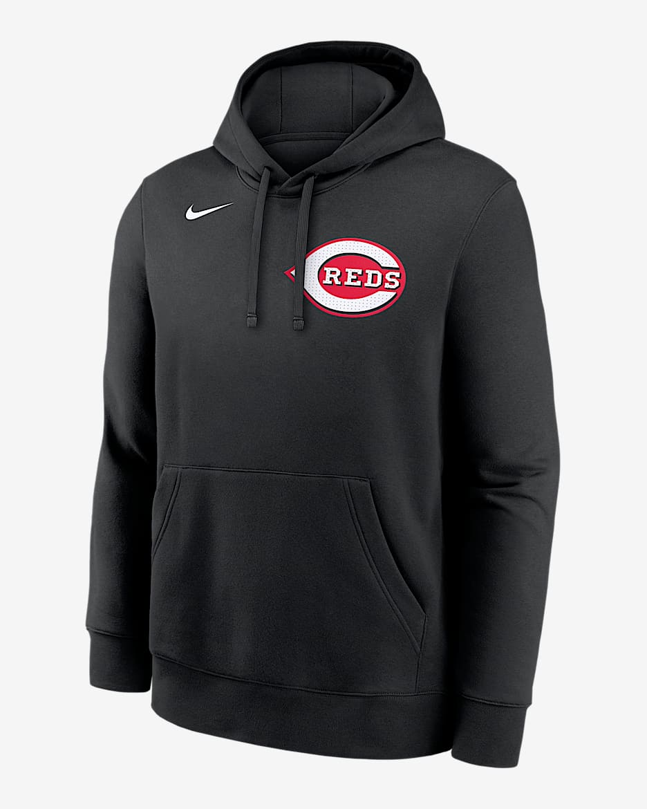Elly De La Cruz Cincinnati Reds Club Men's Nike MLB Pullover Hoodie - Black