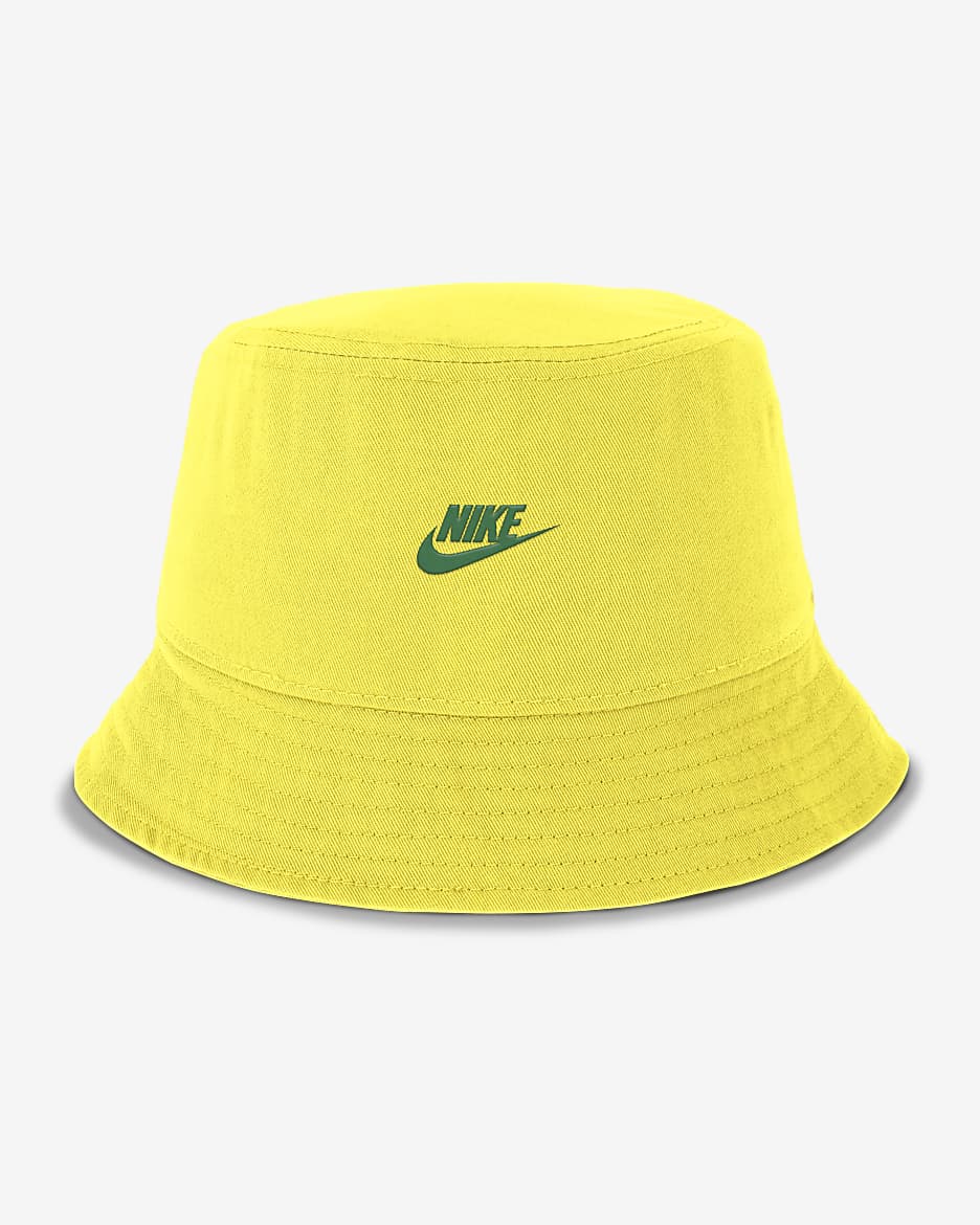 Oregon Ducks Legacy Apex Men's Nike College Bucket Hat - Yellow Strike