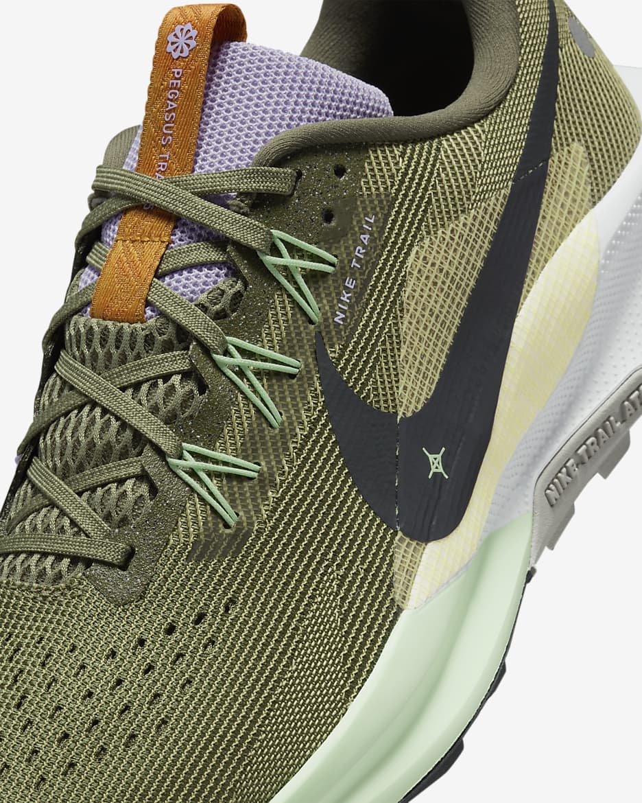 Sapatilhas de running para trilhos Nike Pegasus Trail 5 para homem - Medium Olive/Neutral Olive/Verde Vapor/Anthracite