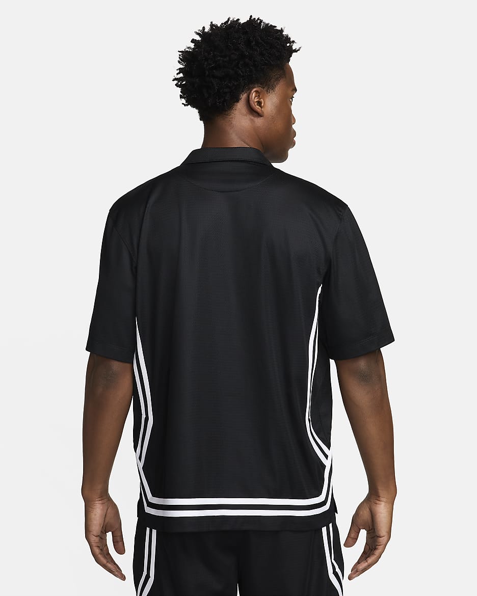 Nike DNA Crossover Men's Dri-FIT Short-Sleeve Basketball Top - Black/White