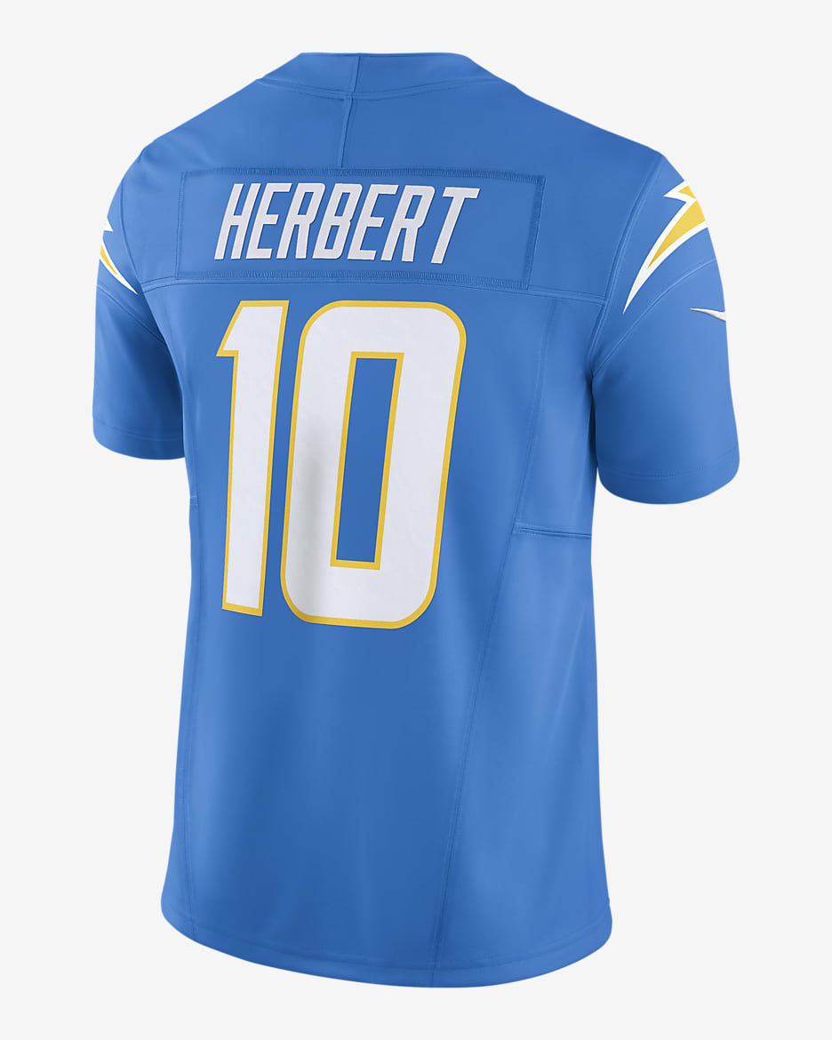 Jersey de fútbol americano Nike Dri-FIT de la NFL Limited para hombre Justin Herbert Los Angeles Chargers - Azul pólvora