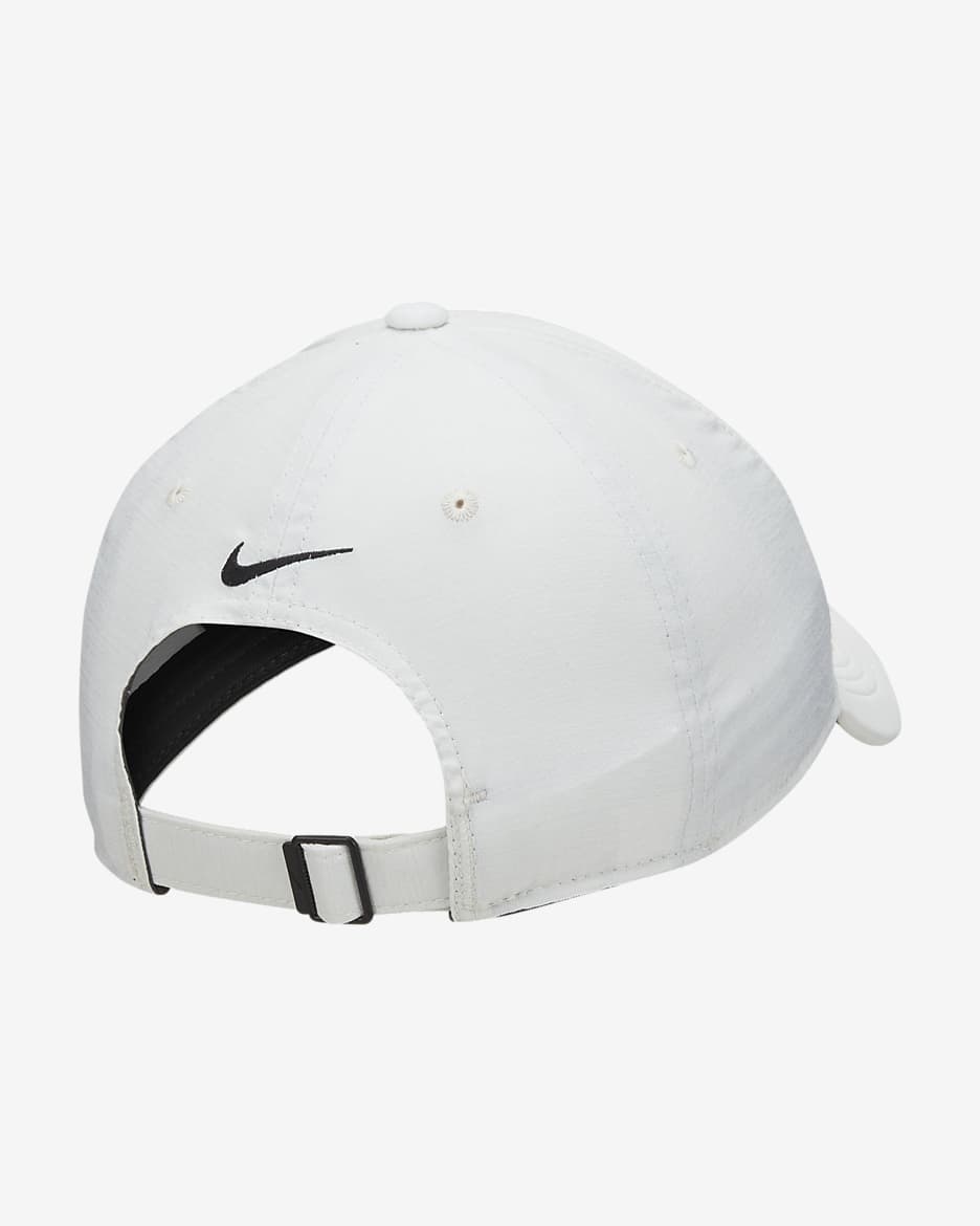 Nike Dri-FIT Club Structured Heathered Cap - White/Photon Dust/Black