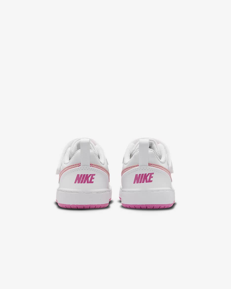 Nike Court Borough Low Recraft Baby/Toddler Shoes - White/Pinksicle/Arctic Orange