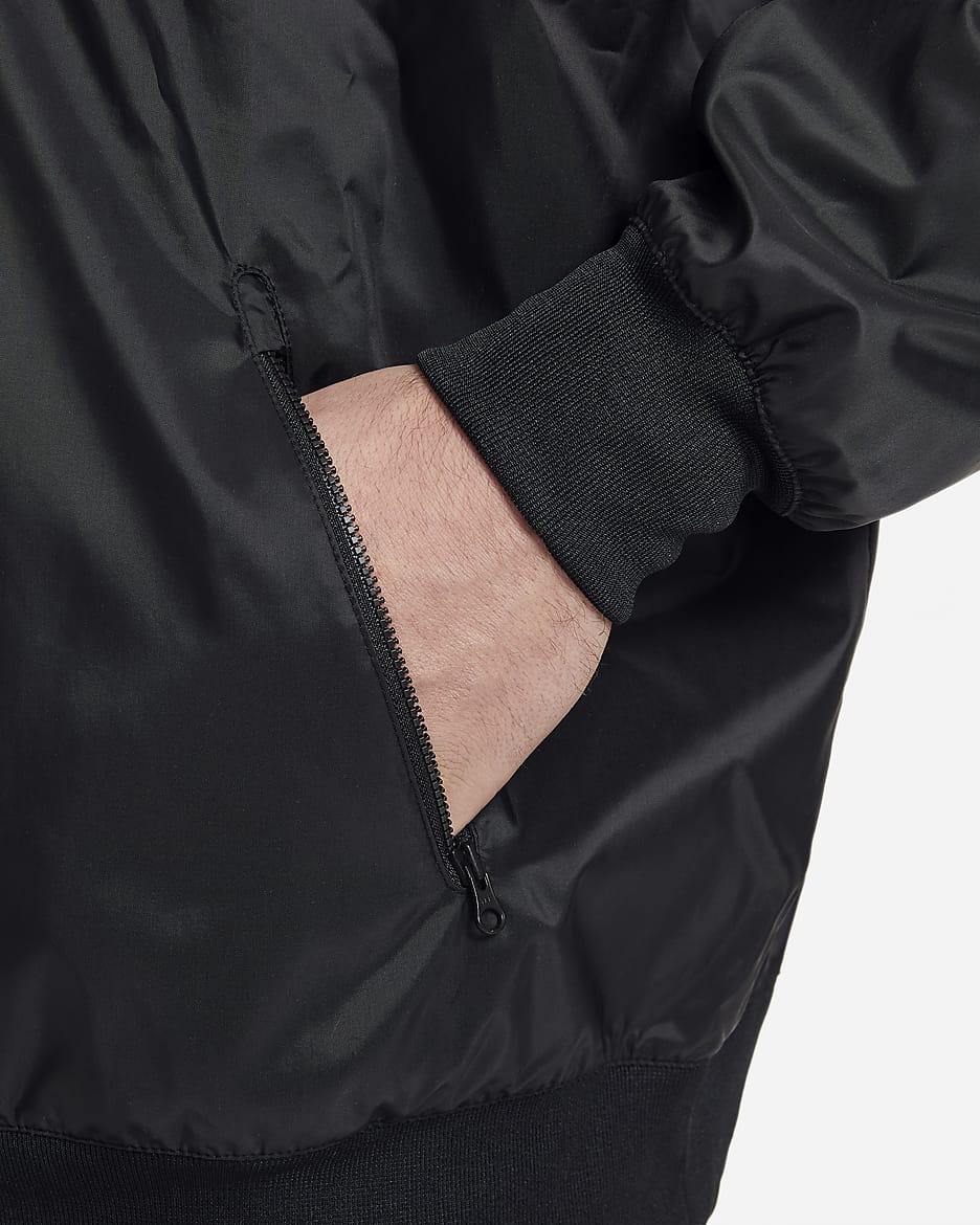 Nike Sportswear Windrunner Men's Hooded Jacket - Black/White