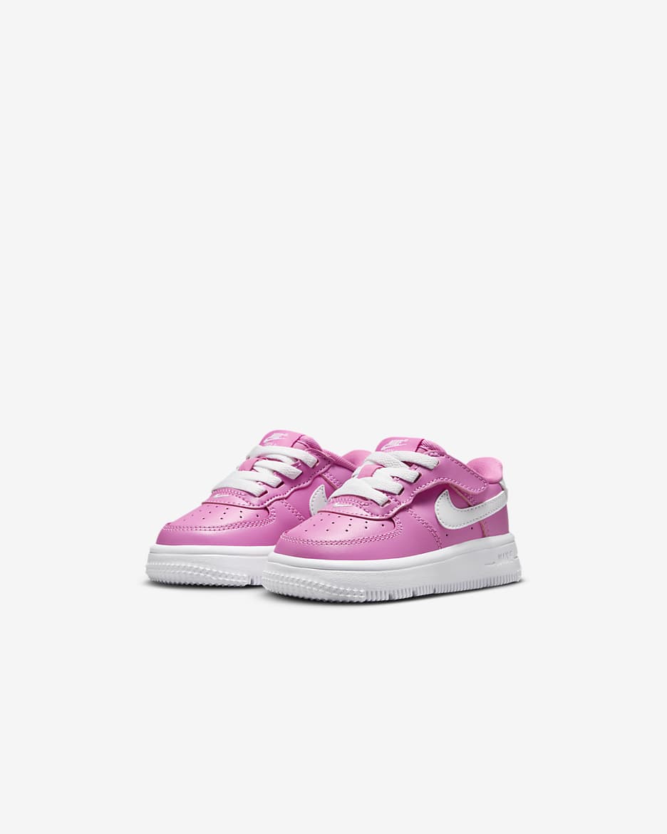 Nike Force 1 Low EasyOn Baby/Toddler Shoes - Playful Pink/White