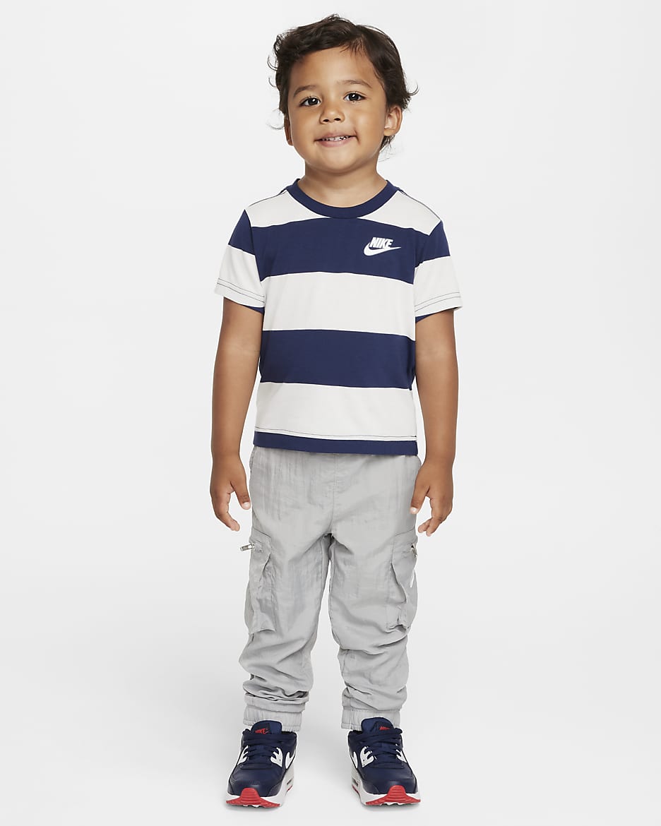 Nike Toddler Rugby Stripe T-Shirt - Midnight Navy