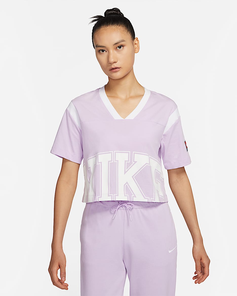 Nike Sportswear Team Nike Women's Short-Sleeve Top - Doll/White