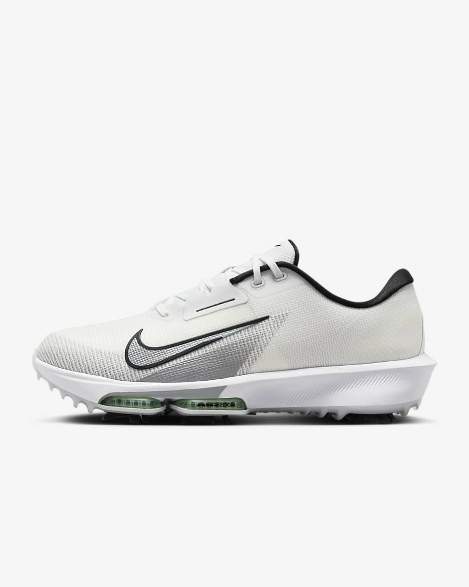 รองเท้ากอล์ฟ Nike Air Zoom Infinity Tour 2 (หน้ากว้าง) - ขาว/Vapor Green/Pure Platinum/ดำ
