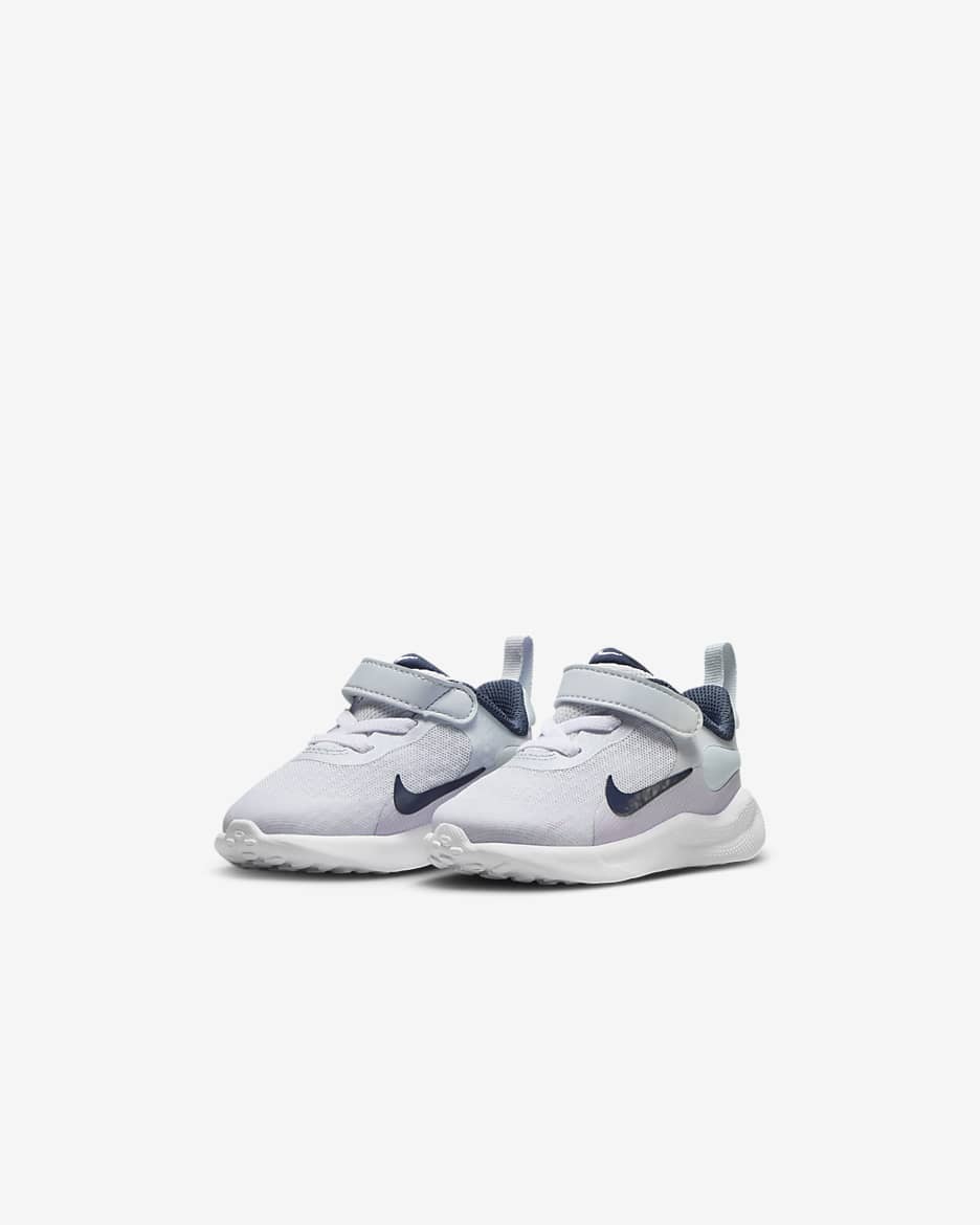 Nike Revolution 7 嬰幼兒鞋款 - Football Grey/Lilac Bloom/Lilac/Midnight Navy