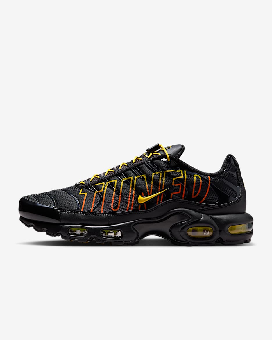 Sapatilhas Nike Air Max Plus para homem - Preto/Preto/Laranja Safety/Lightning