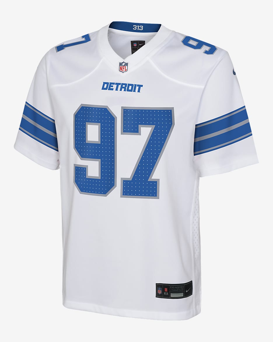 Aidan Hutchinson Detroit Lions Big Kids' Nike NFL Game Jersey - White