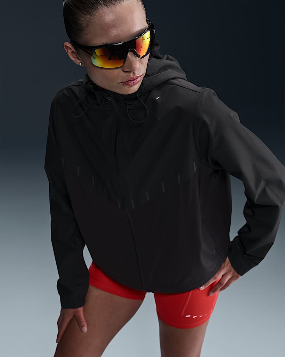 Nike AeroSwift Aerogami Women's Storm-FIT Running Jacket - Black/Black