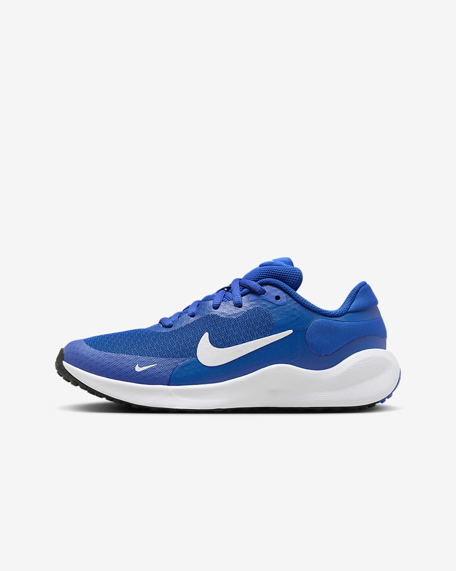 Nike Revolution 7 Older Kids' Road Running Shoes - Game Royal/Black/White