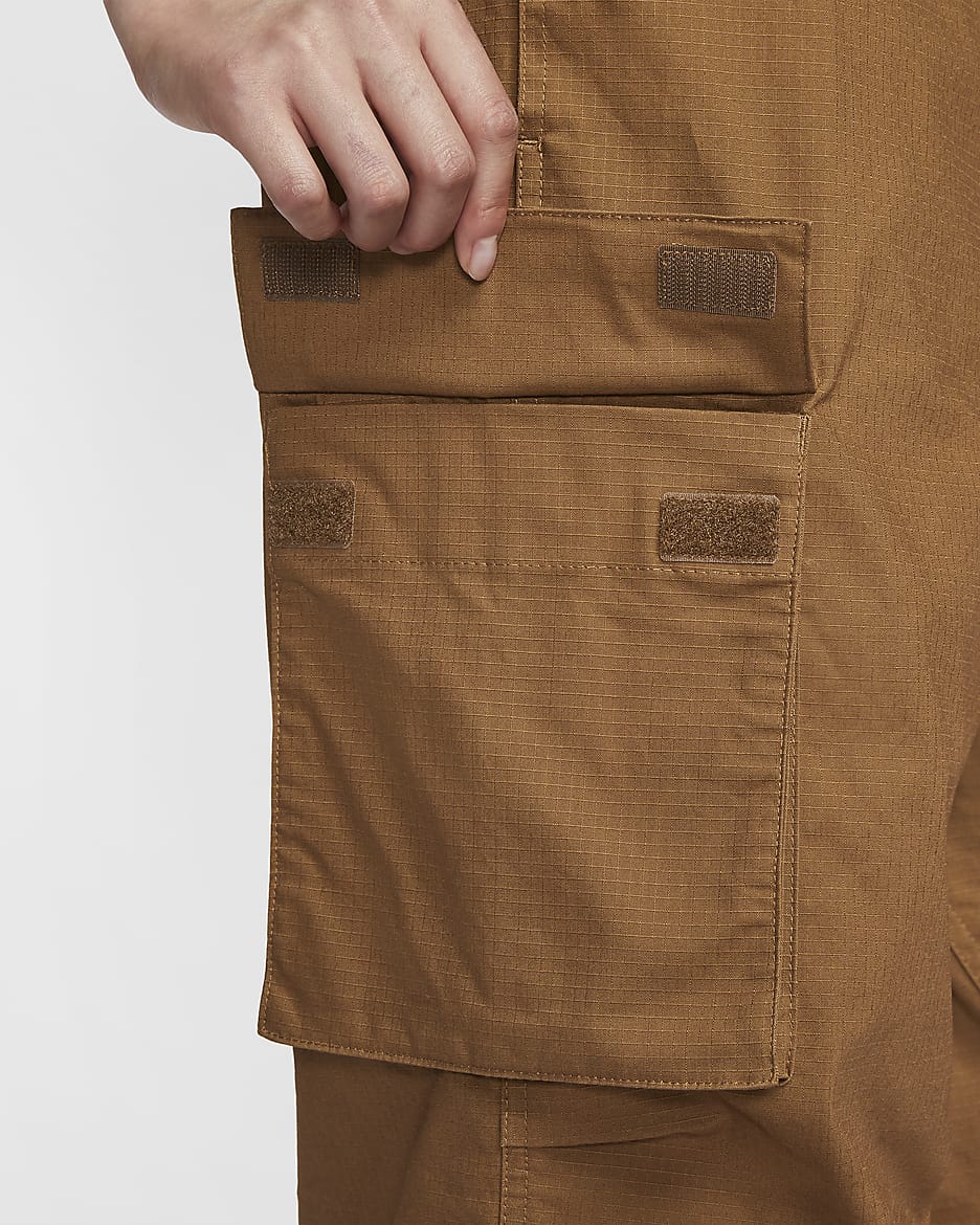 Nike Sportswear Women's Mid-Rise Cargo Trousers - Light British Tan/Black